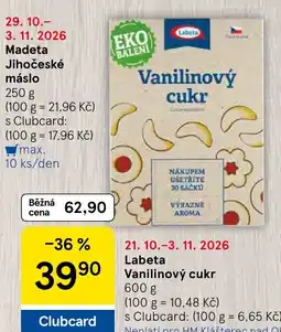 Tesco Labeta vanilinový cukr nabídka