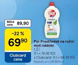 Tesco Dur prostředek na ruční mytí nádobí nabídka