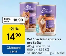 Tesco Pet Specialist konzerva pro kočky nabídka