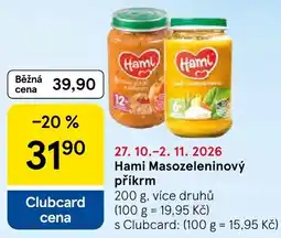 Tesco Haml masozeleninový příkrm nabídka