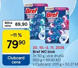 Tesco Bref WC blok nabídka