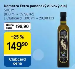 Tesco Demetra extra panenský olivový olej nabídka