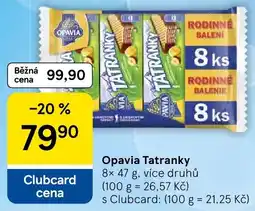 Tesco Opavia Tatranky nabídka