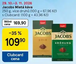 Tesco Jacobs mletá káva nabídka