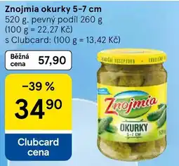 Tesco Znojmia okurky nabídka