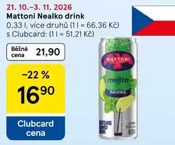 Tesco Mattoni mojito nealko nabídka