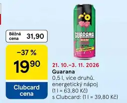 Tesco Guarana nabídka