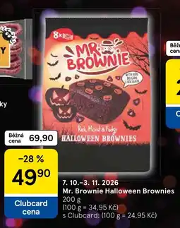 Tesco Mr. Brownie halloween brownies nabídka