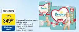 Tesco Pampers Premium pants Dětské pleny nabídka