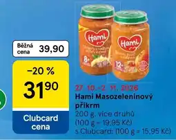 Tesco Haml Masozeleninový příkrm nabídka