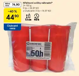Tesco Gibowski hřbitovní svíčky náhradní nabídka