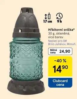 Tesco Hřbitovní svíčka nabídka