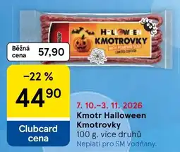 Tesco Kmotr Halloween Kmotrovky nabídka