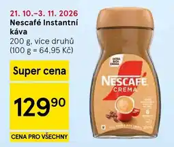Tesco Nescafé instantní káva nabídka