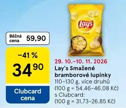 Tesco Lay's smažené bramborové lupinky nabídka