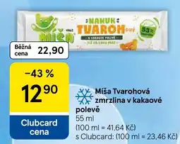 Tesco Miša Tvarohová zmrzlina v kakaové nabídka