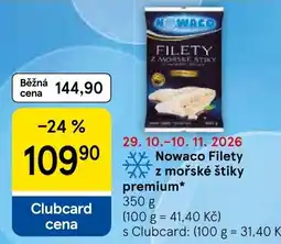 Tesco Nowaco filety z mořské štiky premium* nabídka