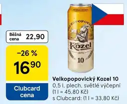 Tesco Kozel 10 nabídka