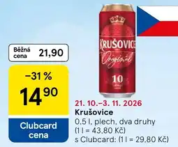 Tesco Krušovice nabídka
