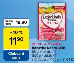 Tesco Bonavita Dobrá kaše nabídka