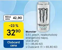 Tesco Monster nabídka