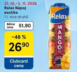 Tesco Relax Nápoj exotika nabídka