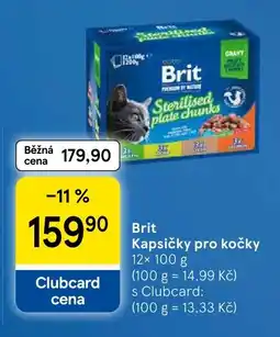 Tesco Brit kapsičky pro kočky nabídka