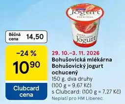 Tesco Bohušovický jogurt ochucený nabídka