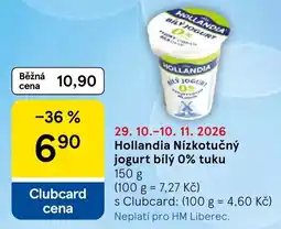Tesco Hollandia nízkotučný jogurt bílý 0% tuku nabídka