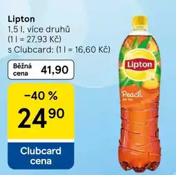 Tesco Lipton peach nabídka