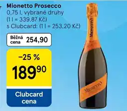 Tesco Mionetto Prosecco nabídka