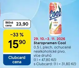 Tesco Staropramen Cool nabídka