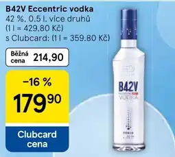 Tesco B42V Eccentric vodka nabídka