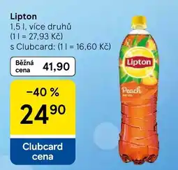 Tesco Lipton Peach nabídka
