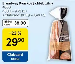 Tesco Broadway kváskový chléb žitný nabídka