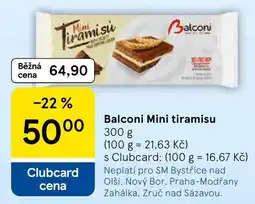 Tesco Balconi mini tiramisu nabídka