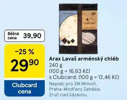 Tesco Arax Lavaš arménský chléb nabídka