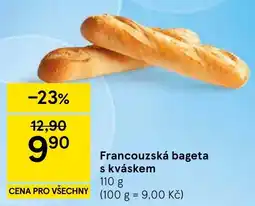 Tesco Francouzská bageta s kváskem nabídka
