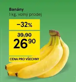Tesco Banány nabídka