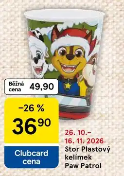 Tesco Stor Plastový kelímek Paw Patrol nabídka