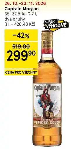 Tesco Captain Morgan nabídka