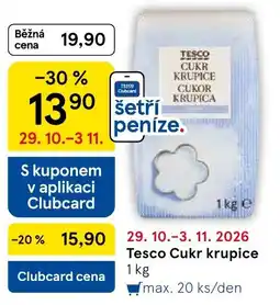 Tesco Tesco cukr krupice nabídka
