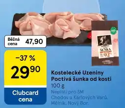 Tesco Kostelecké Uzeniny Poctivá šunka od kosti nabídka