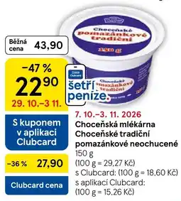 Tesco Choceňské pomazánkové neochucené nabídka