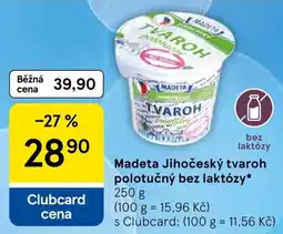 Tesco Madeta jihocesky tvaroh nabídka