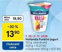 Tesco Hollandia funkční jogurt nabídka