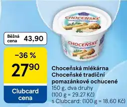 Tesco Chocenske tradiční pomazánkové ochucené nabídka
