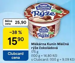 Tesco Kunin mléčná rýže čokoládová nabídka