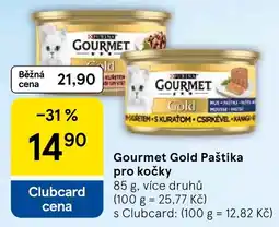 Tesco Gourmet Gold Paštika pro kočky nabídka