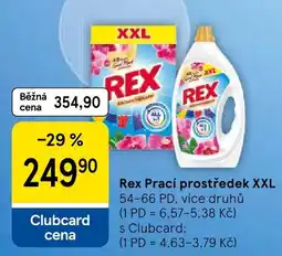 Tesco Rex prací prostředek XXL nabídka
